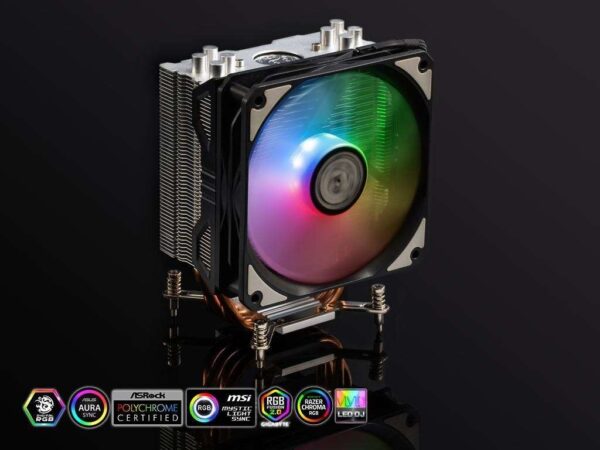 Bitspower Phantom digital RGB silver version CPU Air Cooler with 4 Heat Pipes
For AMD AM4/Intel LGA1200/1151 LGA 1700 Compatible