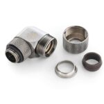 Bitspower Black Sparkle Advanced Rotary G1/4" 90-Degree Multi-Link Adapter For OD 12MM