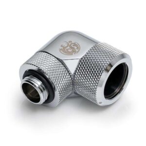 Bitspower Silver Shining Advanced Rotary G1/4" 90-Degree Multi-Link Adapter For OD 16MM