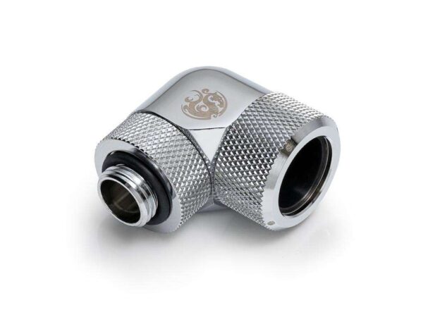 Bitspower Silver Shining Advanced Rotary G1/4" 90-Degree Multi-Link Adapter For OD 16MM