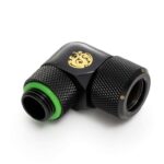 Bitspower Matt Black Advanced Rotary G1/4" 90-Degree Multi-Link Adapter For OD 12MM