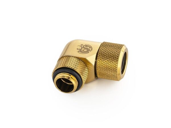 Bitspower True Brass Advanced Rotary G1/4" 90-Degree Multi-Link Adapter For OD 12MM