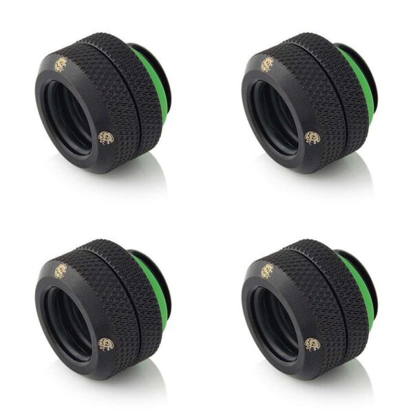 Bitspower G1/4" Matt Black Enhance Multi-Link For OD 12MM (4PCS)