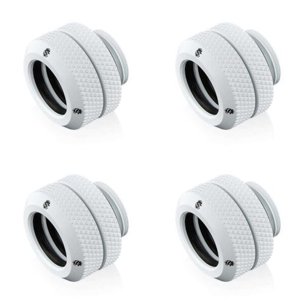 Bitspower G1/4" Deluxe White Enhance Multi-Link For OD 12MM (4PCS)