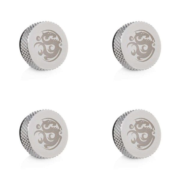 Bitspower G1/4" Silver Shining Stop Fitting (4PCS)