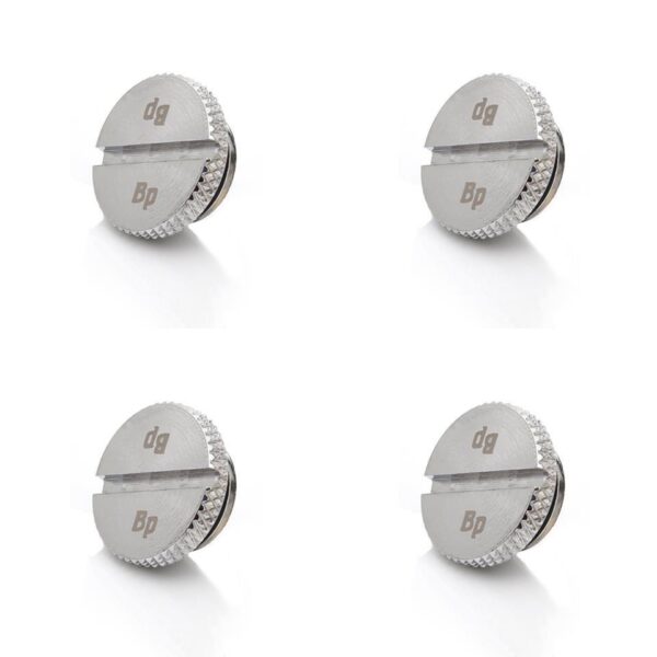 Bitspower G1/4" Silver Shining Low-Profile Stop Fitting (4PCS)