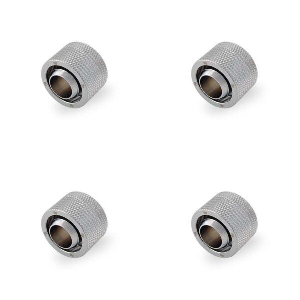 Bitspower G1/4" Silver Shining Compression Fitting CC5 V3 For ID 1/2" OD 3/4" Tube (4PCS)