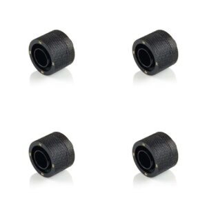 Bitspower G1/4" Matt Black Compression Fitting CC5 Ultimate For ID 1/2" OD 3/4" Tube (4PCS)