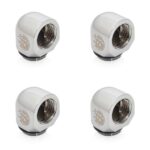 Bitspower G1/4" Silver Shining 90-Degree IG1/4" Extender (4PCS)