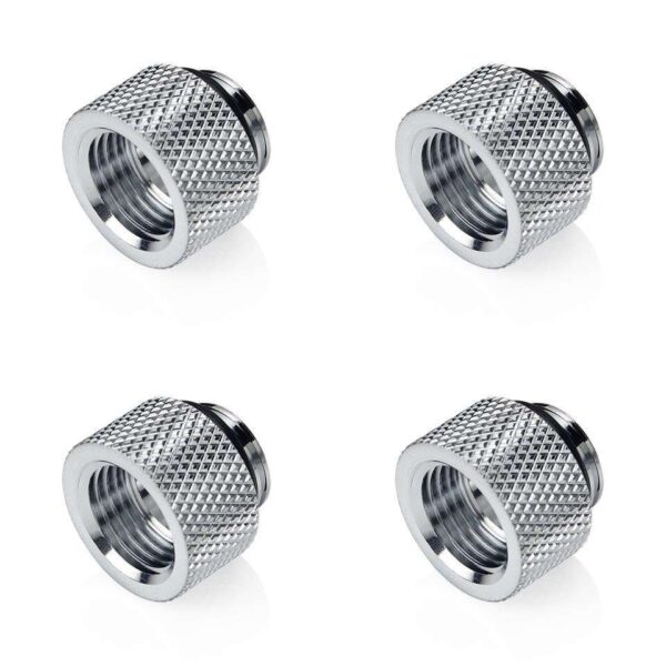 Bitspower G1/4" Silver Shining IG1/4" Extender-10MM (4PCS)