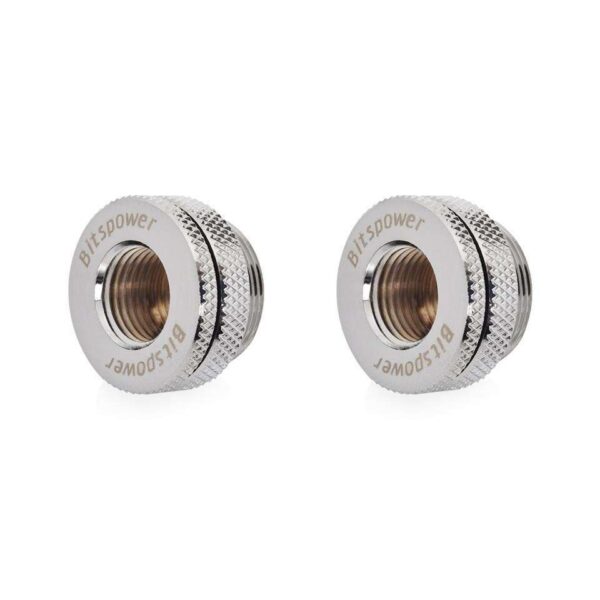 Bitspower G1/4" Silver Shining CaseTop Water-Fill SET (2PCS)