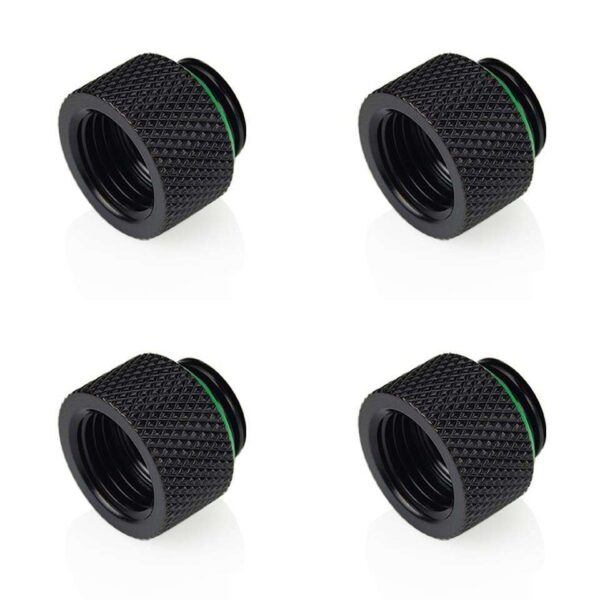 Bitspower G1/4" Matt Black IG1/4" Extender-10MM (4PCS)