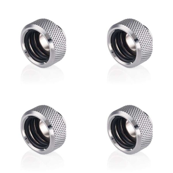 Bitspower G1/4" Silver Shining Multi-Link For OD 16MM Adapter (4PCS)