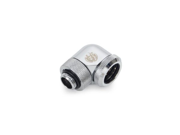 Bitspower Silver Shining Enhance Rotary G1/4" 90-Degree Multi-Link Adapter For OD 16MM (2PCS)