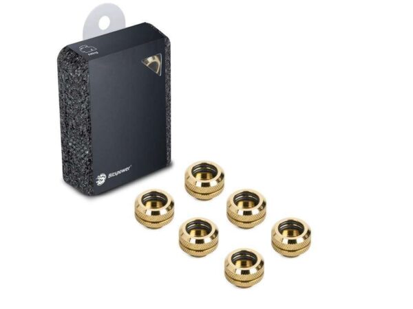 Bitspower G1/4" True Brass Enhance Multi-Link For OD 14MM (6PCS)