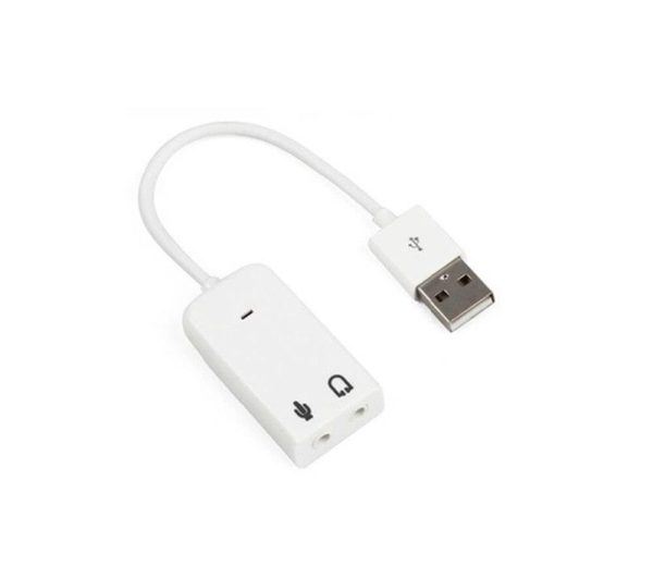 USB Sound Card Virtual 7.1 3D External USB Audio Adapter USB to Jack 3.5mm Earphone Micphone Sound Card for Laptop Notebook PC