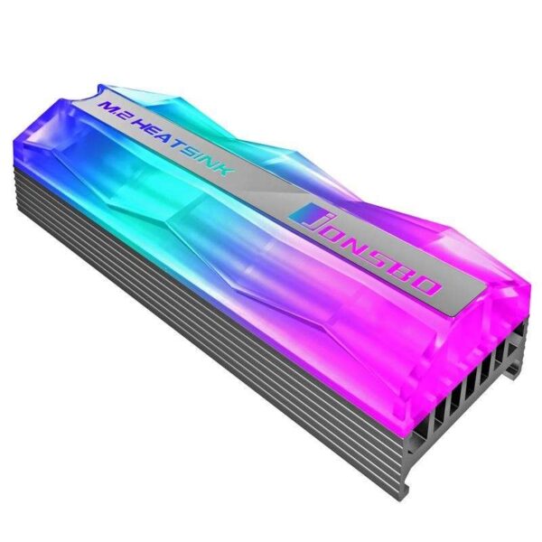 Jonsbo M.2-2 Color SSD Heatsink Cooler RGB Cooling Heat Sink M.2 2280 Hard Drive 4Pin Radiator Color LED