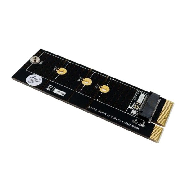 NGFF(M.2)  nvme M key SSD to PCI- E 4X Adapter with Heatsink(vertical installation)