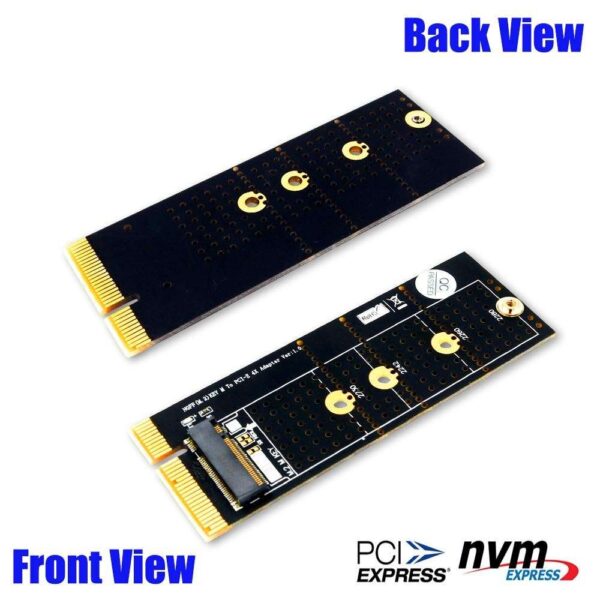 NGFF(M.2)  nvme M key SSD to PCI- E 4X Adapter with Heatsink(vertical installation)