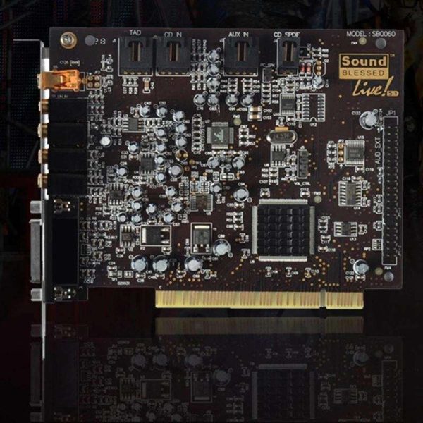 5.1K Song Card SB0060 Gold-Plated Version Sound Card,Desktop Computer PCI Built-in 5.1K Song Sound Card