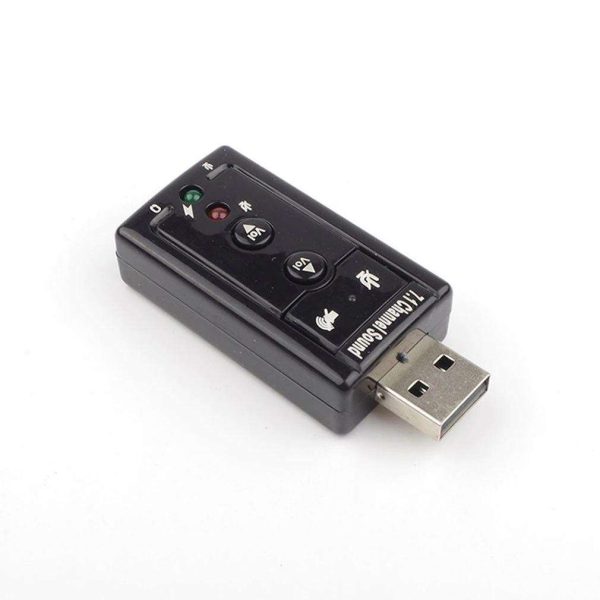 Sound Card 7.1 Channel  External Sound Card 3D Surround Sound With Button Control Sound Card