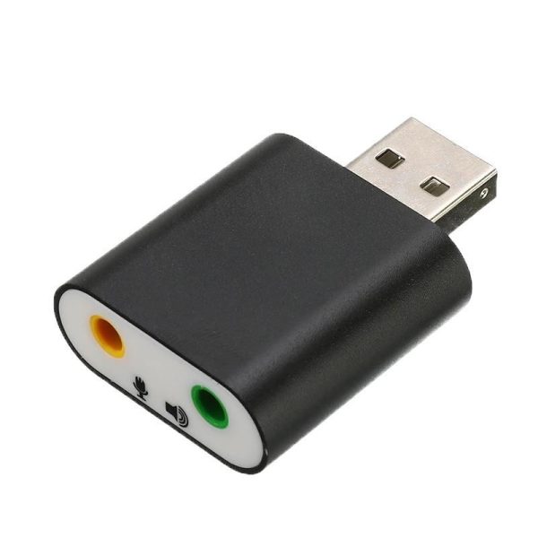 1pcs Audio Sound Card Adpater Mini External USB 2.0 7.1 CH Virtual Audio Sound Card Adapter Converter for Notebook PC