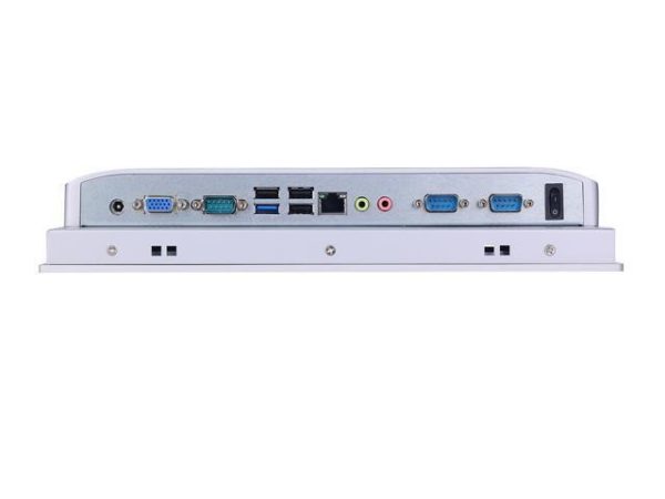 12.1 Inch TFT LED Industrial Panel PC, HUNSN PW24, Intel J1900, 10-point Projected Capacitive Touch Screen, VGA, 4 x USB, LAN, 3 x COM, Barebone, NO RAM, NO Storage, NO System