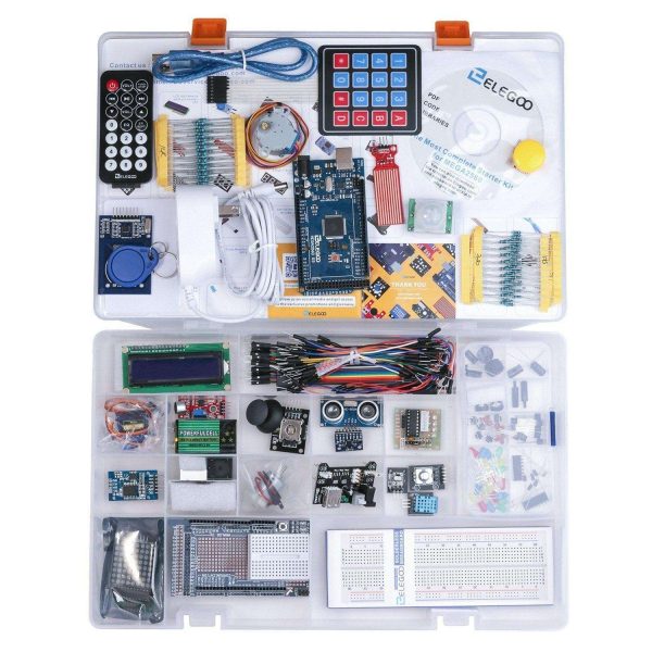 Elegoo Mega 2560 Project The Most Complete Ultimate Starter Kit w/ TUTORIAL, MEGA 2560 controller board, LCD1602, Servo, Stepper Motor for Arduino Mega2560 UNO Nano