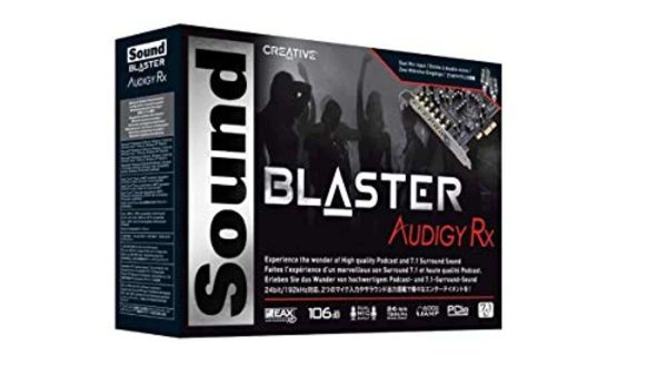 Creative Sound Blaster Audigy PCIe RX 7.1 Sound Card with High Performance Headphone Amp (70SB155000001)