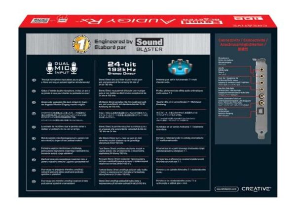 Creative Sound Blaster Audigy PCIe RX 7.1 Sound Card with High Performance Headphone Amp (70SB155000001)