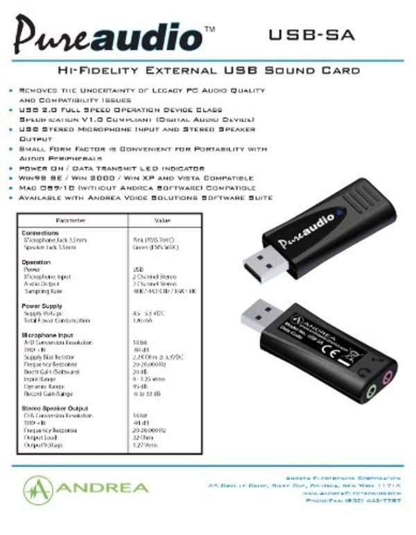 External Digital Sound Card w/NoiseReduc (FBA_C1-1021450-100)