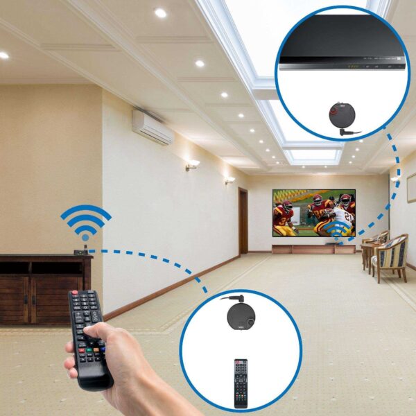 ULTRA COMPACT WIRELESS IR REMOTE CONTROL EXTENDER KIT 200M EXTENDS IR SIGNAL AND