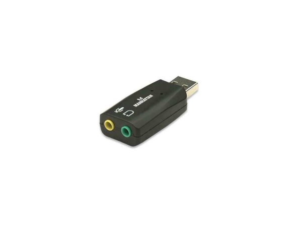 MANHATTAN HI-SPEED USB 2.0 3-D SOUND ADAPTER IMPROVES AUDIO ACCESS AND PERFORMAN