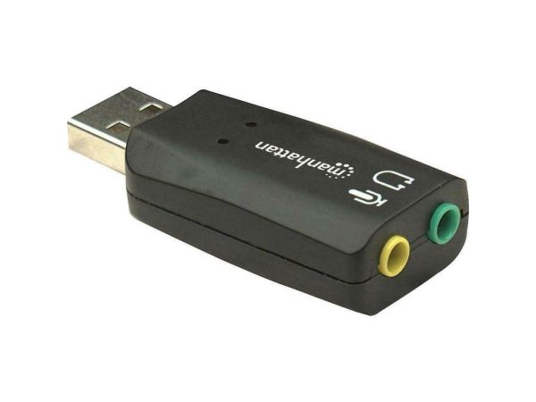 MANHATTAN HI-SPEED USB 2.0 3-D SOUND ADAPTER IMPROVES AUDIO ACCESS AND PERFORMAN