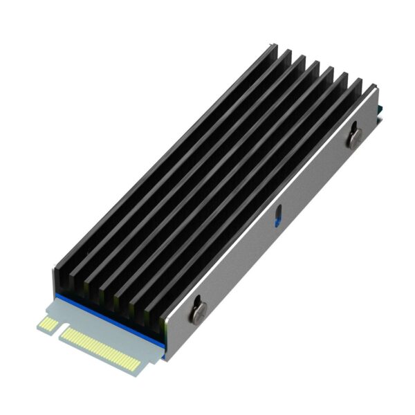 GLOTRENDS M.2 Heatsink for 2280 M.2 SSD, Fit for PC/PS5/PS5 Slim Installation, 22x70x6mm Aluminum Body, Including Thermal Pad