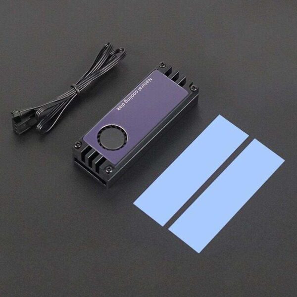 M.2 SSD Radiator with Temperature Display Aluminum Heatsink with Thermal Pad Desktop PC Thermal Gasket (Color:silver)