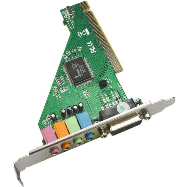 PCI Sound Card CMI8738 4.1 Channel Computer Desktop Built-in Sound Card High-Fidelity Audio Card Support Windows 98/ Windows2000/XP/NT