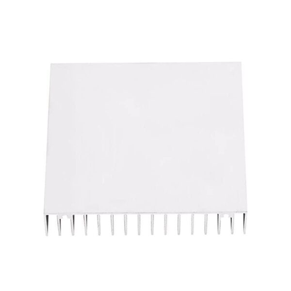 Aluminum Heat Sink Heatsink Module Cooler Fin for High Power Transistor Semiconductor Devices with 16 pcs fins 393L x 393W x 07H 100mmL x 100mmW x 18mmH