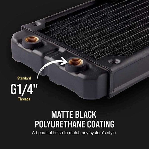 Hydro X Series XR5 240mm Water Cooling Radiator Black