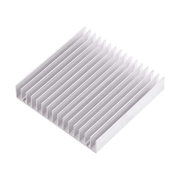 Aluminum Heat Sink Heatsink Module Cooler Fin for High Power Transistor Semiconductor Devices with 16 pcs fins 393L x 393W x 07H 100mmL x 100mmW x 18mmH