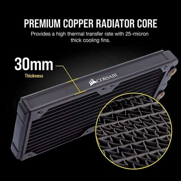 Hydro X Series XR5 240mm Water Cooling Radiator Black