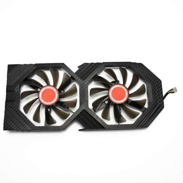 2pcs/set 95MM FDC10U12S9-C CF1010U12S XFX RX580 GPU Cooler Cooling Fan For HIS RX 580 Grahics Card VGA Replacement