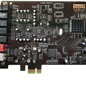 PCIe Sound Blaster Built-in Sound Card 5.1 Channel SB0105 , Computer Singing Broadcast Sound Card (Black)