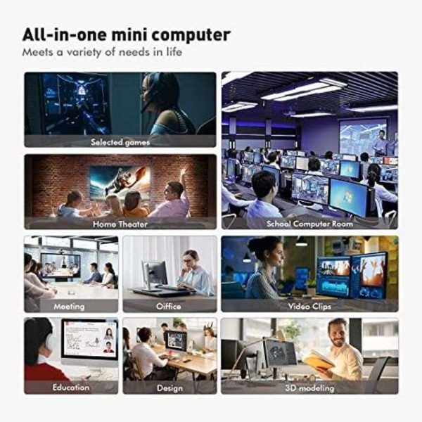 Mini PC Ryzen 7 8 Core 16 Thread Micro Computer W11 Desktop 5800H(Up to 4.4GHz) 32G DDR4+1TB NVME SSD TRIGKEY Micro PC | 8Core 2000MHz HD Graphics | WiFi-6 | BT 5.2 | 2XHDMI/HDMI+DP | Type-C | USB 3.2