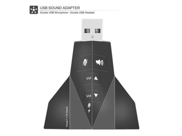 SB External Stereo Sound Adapter Werleo [Updated Version] Virtual 7.1 Channel Double USB Microphone & Headset Port Plug and Play No Drivers Needed for Windows Mac Linux