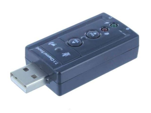 New USB External 7.1 Channel 3D Virtual Audio Sound Card Adapter PC