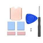 Steam Deck SSD Heatsink Thermal Pad: M.2 2230 NVME SSD Copper Heat Sink Cooling Thermal Pastes Back Cover Opening Tools Back Screws Replacements Screwdriver Repair Kit for Stream Deck SSD