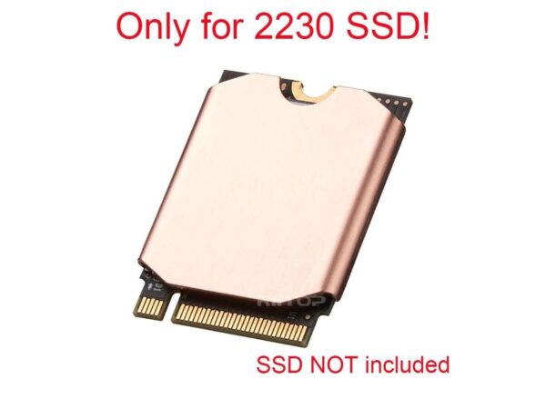 SSD Heatsink Thermal Pad for Steam Deck: M.2 2230 NVME SSD Copper Heat Sink Cooling Thermal Pastes with Tools Screws