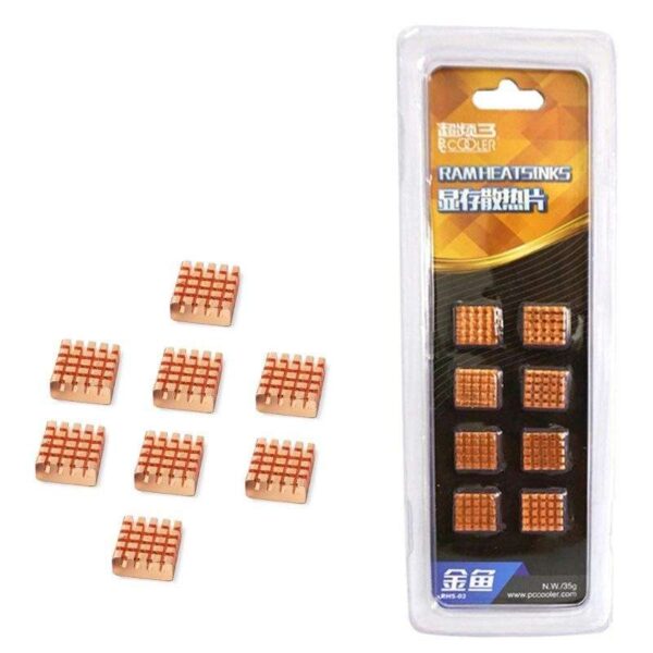 8 Pcs/Pack RAM Heat Sinks Pure Copper Notebook Thermal Chip