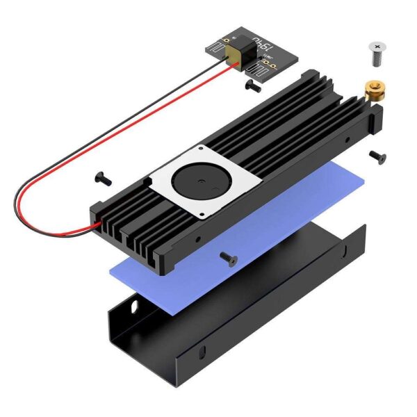 M.2 Solid State Drive Heat Sink SATA NVME NGFF with Turbo Fan